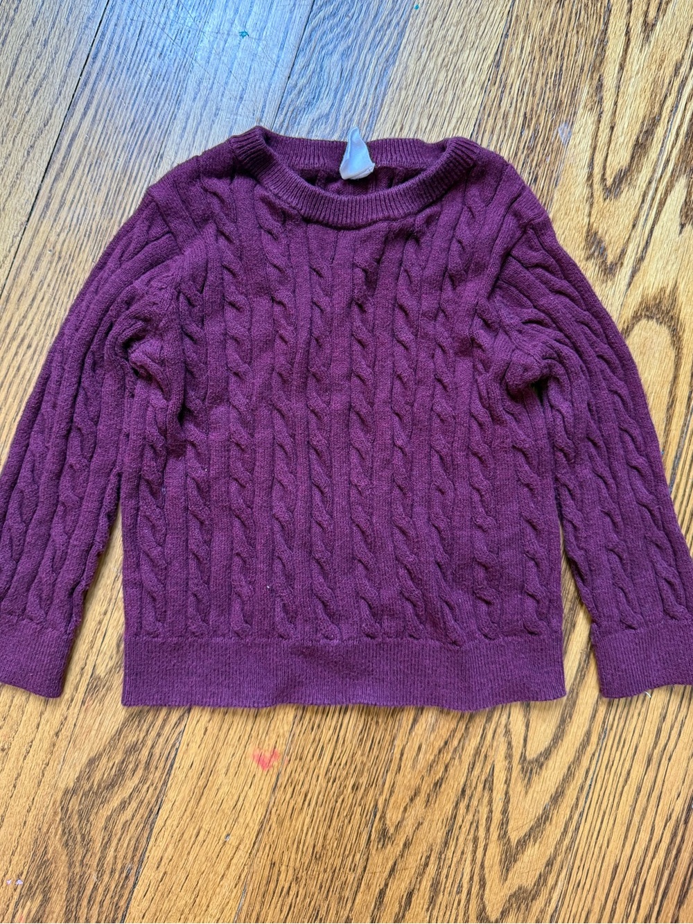 GAP Kids Cable Knit Sweater Maroon Burgundy Berry 18-24 Months